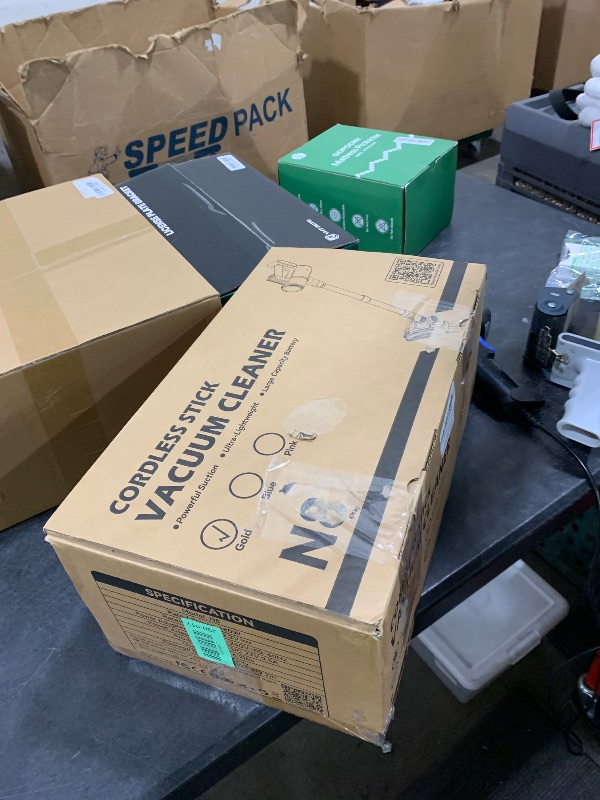 Photo 1 of SELLING FOR PARTS ONLY -------- N8 Cordless Vacuum Cleaner,Lightweight Stick Vacuum with Powerful Suction,2200mAh Battery,40 Mins Runtime,Self-Standing,Rechargeable Vacuum Cleaners for Home Hardwood Floor Carpet Pet Hair (Peach)