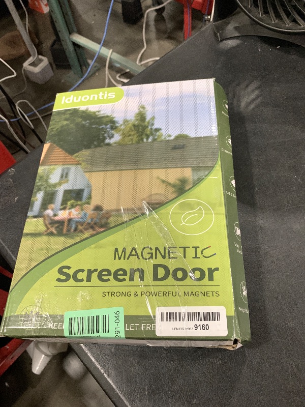 Photo 1 of Magnetic Screen Door - Fits Door Opening 36x96 in, Actual Screen Size 38x97 in, Hands Free Mesh Partition,Heavy Duty Screen Door Mesh Curtain Keeps Bugs Out, Frame Hook & Loop, Pet and Kid Friendly