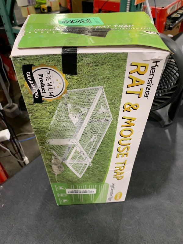 Photo 1 of Kensizer Humane Rat Trap, Chipmunk Rodent Trap That Work for Indoor and Outdoor Small Animal - Mouse Voles Hamsters Live Cage Catch and Release 1-Pack Small 10.5" L x 5.5" W x 4.5" H