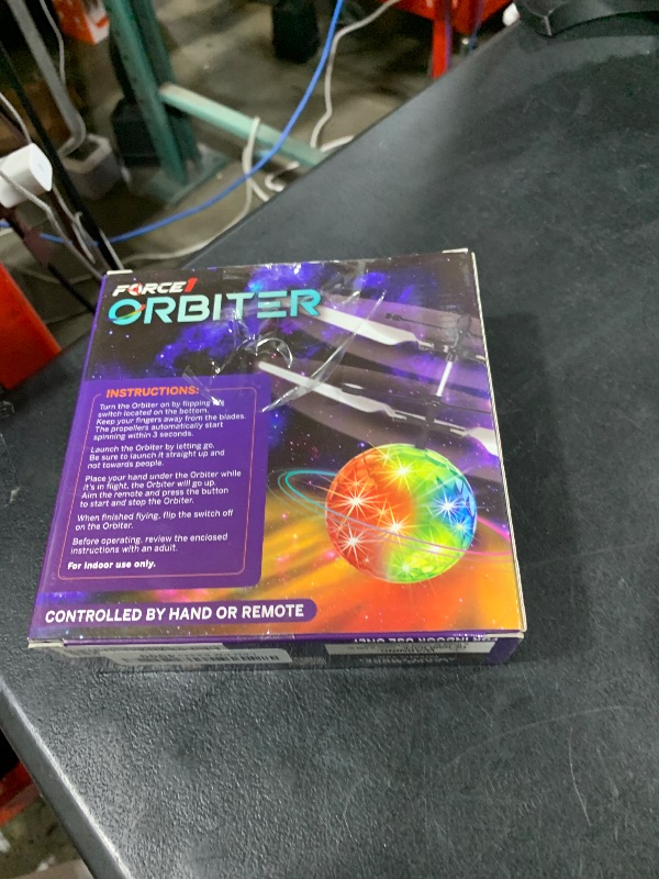 Photo 1 of Force1 Orbiter Flying Orb Ball Toy Hand Operated Spinner Drones for Kids - Mini UFO Drone Toys with Remote, Rechargeable LED Indoor Floating Hover Hand Controlled Orb Toys