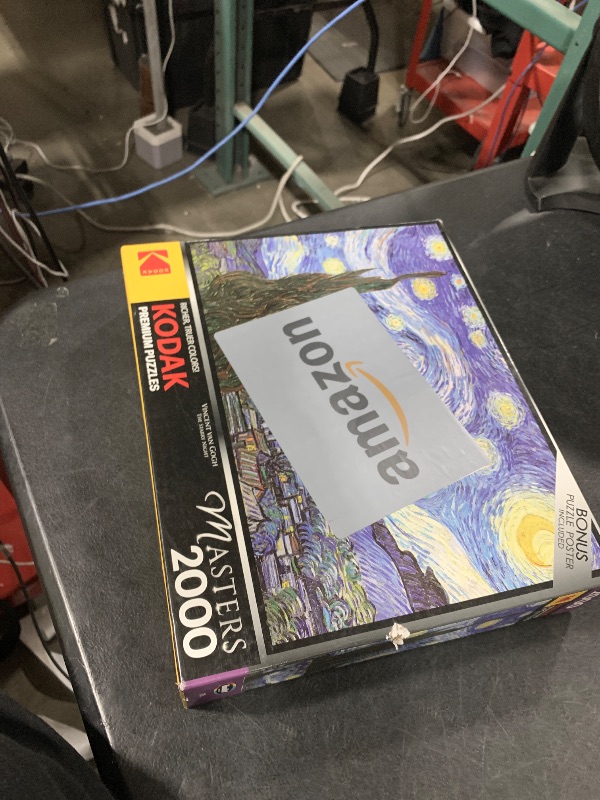 Photo 1 of RoseArt - Kodak Premium Masters - The Starry Night by Vincent Van Gogh - 2000 Piece Jigsaw Puzzle for Adults