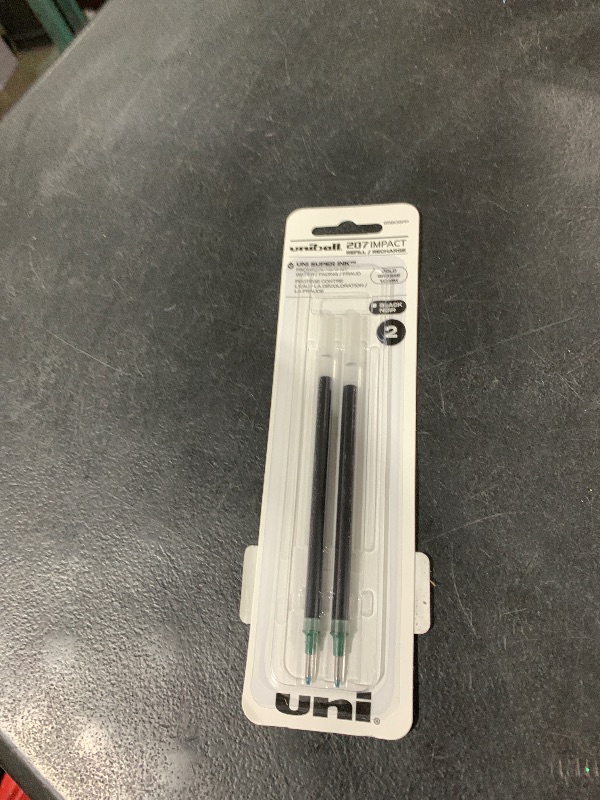 Photo 1 of uniball Refill For Gel Impact Gel Pens, Bold Conical Tip, Black Ink, 2/pack , Packaging may vary