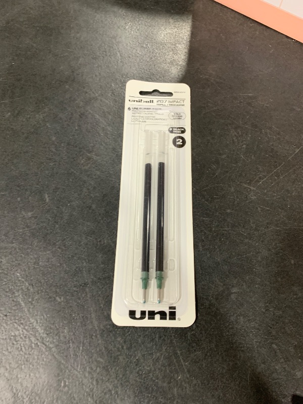 Photo 1 of uniball Refill For Gel Impact Gel Pens, Bold Conical Tip, Black Ink, 2/pack , Packaging may vary