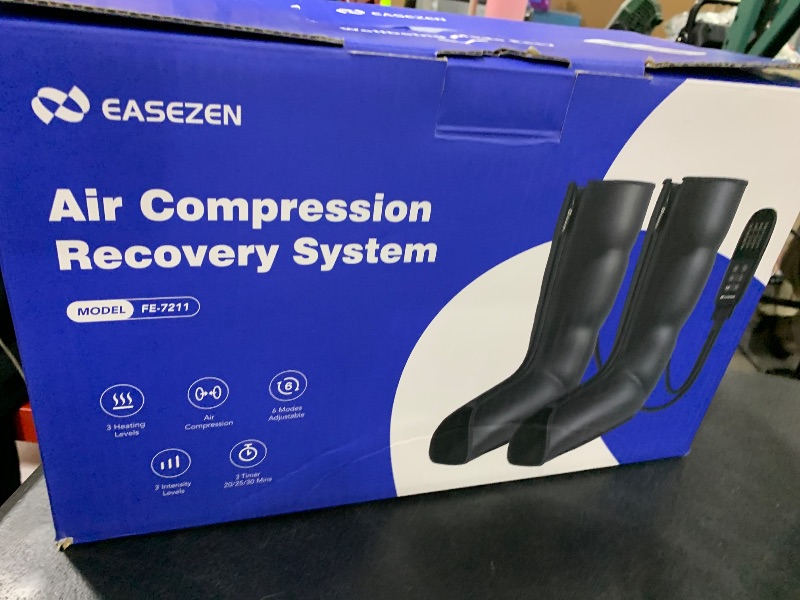 Photo 1 of Leg Compression Massager with Heat for Circulation, Medical-Grade Compression Boots, Edema Relief for Legs/Feet, Foot/Calf Therapy, Post-Surgery & Sports Recovery, Gifts for Mom Her
