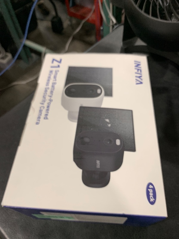 Photo 1 of INFIYA Security Cameras Wireless Outdoor-Solar&Battery Powered 2K 2.4G Cameras for Home Security, Instant Alert, AI Human Detection, Color Night Vision, 2-Way Talk, SD Storage, Work with Alexa, Z1 4P