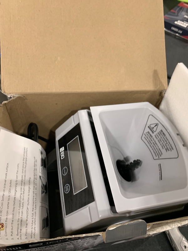Photo 1 of Nadex S180 Digital Coin Counter, Sorter,and Wrapper - Automatically Sorts and Counts Coin Batches, Stops on Full Coin Rolls