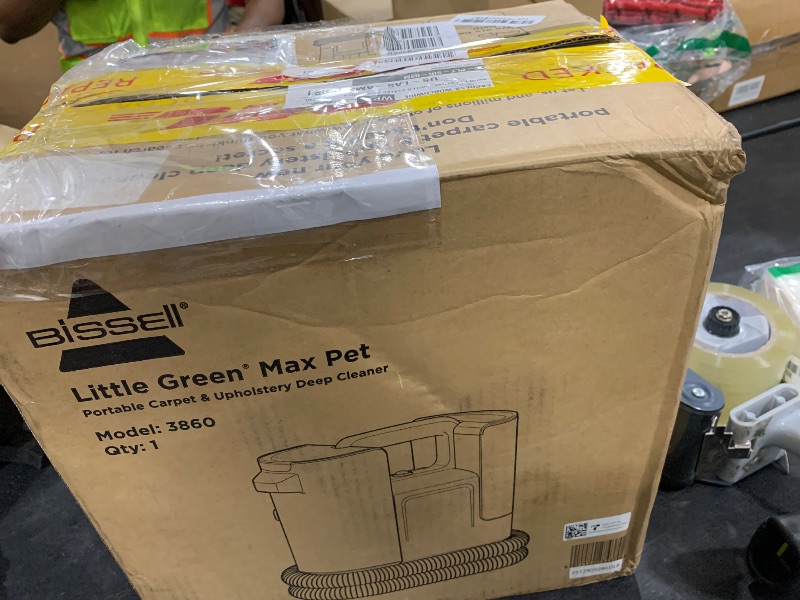 Photo 1 of BISSELL® Little Green® Max Pet Portable Carpet and Upholstery Deep Cleaner, Car/Auto Detailer, with Self-Cleaning Tough Stain Tool and Pet Hair Removal Tool (3860)