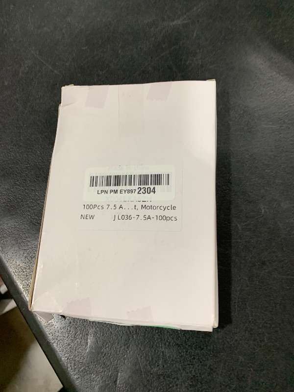 Photo 1 of 100Pcs 7.5 Amp Fuses Stanbdard Fuse, 7.5A Car Fuse Blade for Automotive, Truck, Boat, Motorcycle