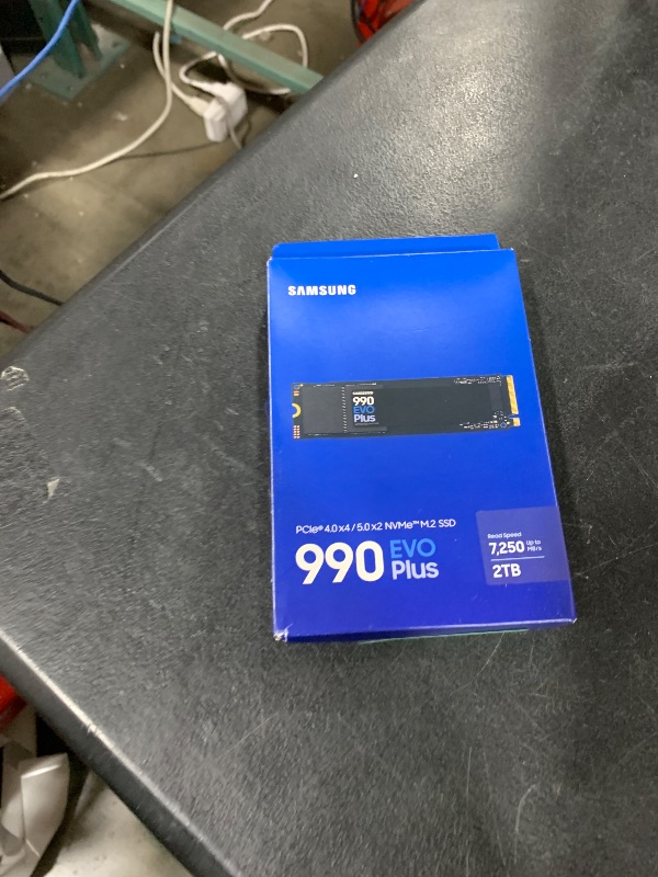 Photo 1 of Samsung 990 EVO Plus SSD 2TB, PCIe Gen 4x4, Gen 5x2 M.2 2280, Speeds Up-to 7,250 MB/s, Upgrade Storage for PC/Laptops, HMB Technology and Intelligent Turbowrite 2.0, (MZ-V9S2T0B/AM)