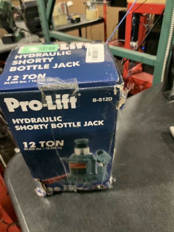 Photo 1 of Pro-Lift B-S12D Grey Hydraulic Bottle Jack - 12 Ton Capacity