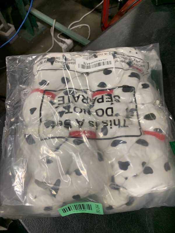 Photo 1 of Hungdao 8 Pcs Dalmatian Stuffed Animal Bulk Plush Dalmatians 4.8 Inch Small Soft Puppy Dog Plush Keychains for Halloween School Carnival Prize Birthday Baby Shower Adopt a Dog Party Favors