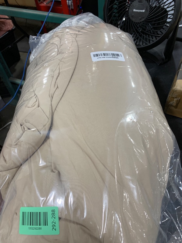 Photo 1 of Bedsure Queen Size Comforter Set, Khaki Soft Prewashed Bedding for All Seasons, 3 Pieces GentleSoft™ Warm Down Alternative Bed Set, 1 Lightweight Comforter (90"x90") and 2 Pillowcases (20"x26")