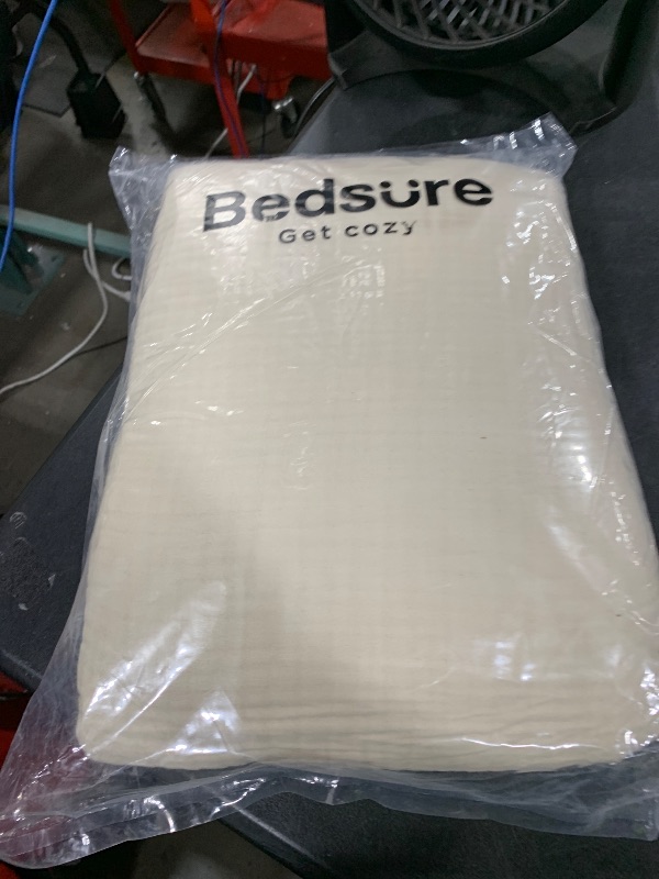 Photo 1 of Bedsure 100% Cotton King Size Blanket for Summer, Soft Waffle Weave King Blanket for Bed, Lightweight Thin Woven Breathable Bedding Decor Gifts for Home, Hotel, Hospital, Linen Beige, 108" x 90"