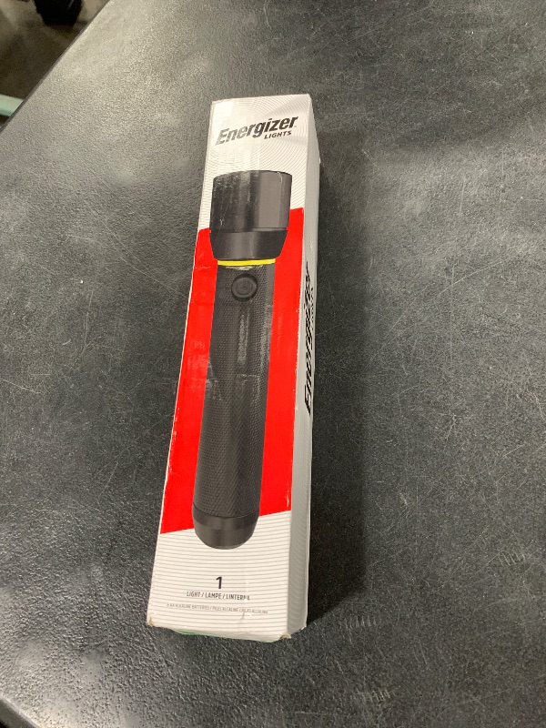 Photo 1 of Energizer LED Flashlight Vision PRO, Ultra Bright 1000+ Lumens, IPX4 Water Resistant, Aircraft-Grade Aluminum LED Light, Rugged Metal Flash Light for Outdoors, Emergency Power Outage, Black