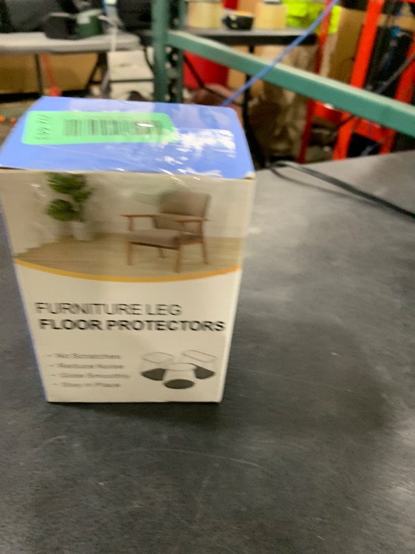 Photo 1 of Small Chair Leg Floor Protectors Chair Leg Protectors for Hardwood Floors Felt Silicone Caps Strengthen Bottom Protection Anti-Scratch Reduce Noise 32 Pack Clear Round Small Fit 1/2" to 3/4" (14-19mm)