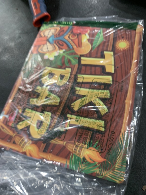 Photo 1 of Tiki Bar Sign Hawaiian Luau Party Decoration Supplies - Wooden LED Light Plaque for Aloha Hawaii Tropical Birthday - Totem Hut Hanging Sign for Home Bar Kitchen