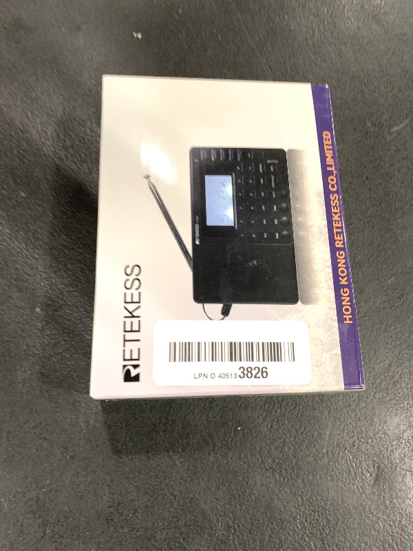 Photo 1 of Retekess V115P Portable Shortwave Radio,Rechargeable AM FM SW WB Radio,Wireless Connection,1800mAh Battery,Digital Tuner,TF/AUX,Recording,Flashlight,Sleep Timer,Alarm Clock,for Emergency,Camping