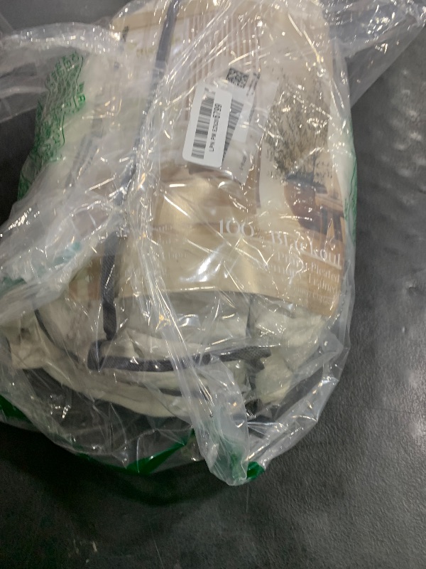 Photo 1 of 100% Blackout Pinch Pleated Linen Curtains 84 Inch Length 60 Inch Width for Living Room Bedroom 2 Layer Light Blocking Thermal Insulated Pinch Pleat Room Darkening Curtains Natural 60x84 1 Panel