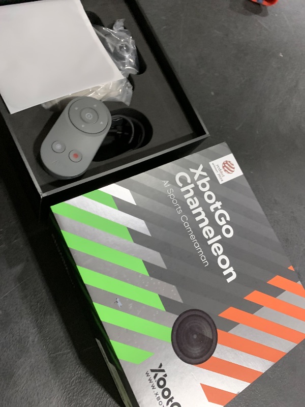 Photo 1 of XbotGo Chameleon AI Auto Sports Action Camera - 4K 60FPS Soccer Camera and Basketball Tracking Camera for Team Sports, Live Streaming, No Subscription, Works with iOS & Android (Pearl Grey)