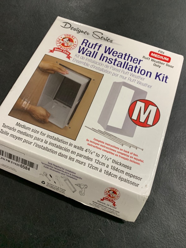 Photo 1 of Ideal Pet Products Designer Series Ruff-Weather Pet Door Wall Installation Kit, Medium, 7.25” x 13” Flap Size (Pet Door Sold Separately)