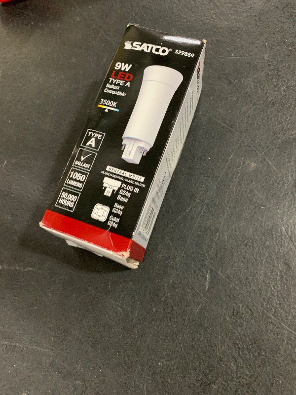 Photo 1 of Satco S29860 Transitional Light Bulb in White Finish, 4.69 inches