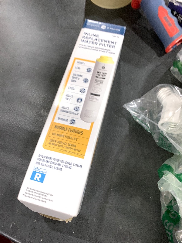 Photo 1 of GE Under Sink Water Filter Replacement, Reduces Sediment, Rust & Other Impurities from Water, Easy Install, Fits GXRLQK Filtration System, Replace Every 6 Months, FQK1K