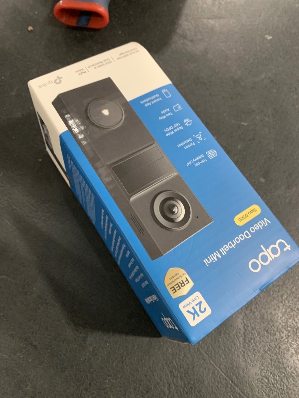 Photo 1 of Tapo Smart Video Wireless Doorbell Camera - 2K, 160° Ultra-Wide View, Up to 180 Days Battery, Alexa, Google Assistant Compatible, Free AI Person Detection, IP54, SD/Cloud Storage, D205