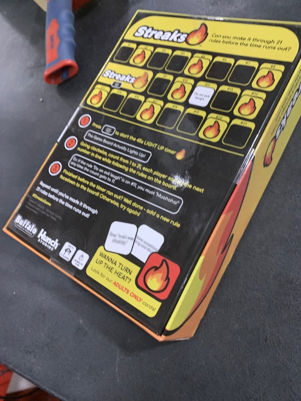 Photo 1 of Buffalo Games - Streaks - Adult Party Game - New Game Night Classic - Electronic Light Up Board - Adult Fast Paced Race Against The Clock Counter - Cooperative Play - Ages 17 and Up