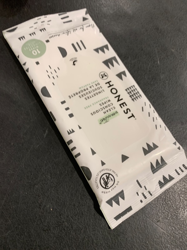Photo 1 of The Honest Company Clean Conscious Multi-Use Wipes | Hypoallergenic + Unscented for Sensitive Skin | Over 99% Water, Compostable, Plant Based, Baby Wipes | Pattern Play, 10 Count