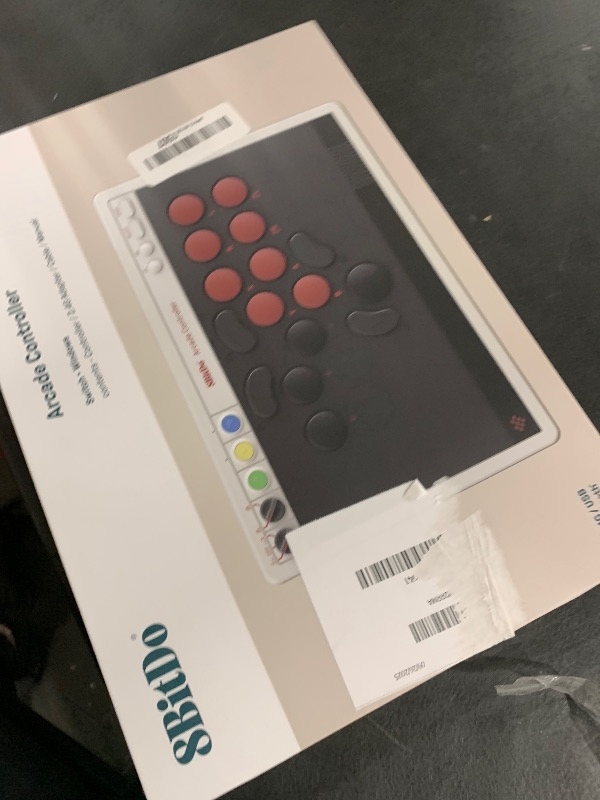 Photo 1 of 8Bitdo All-Button Arcade Controller for Switch/Switch 2 & Windows – Bluetooth, 2.4G, Wired Connectivity, Low-profile Mechanical Switches, 4 Programmable Buttons with fast-mapping, Hot-swappable PCB