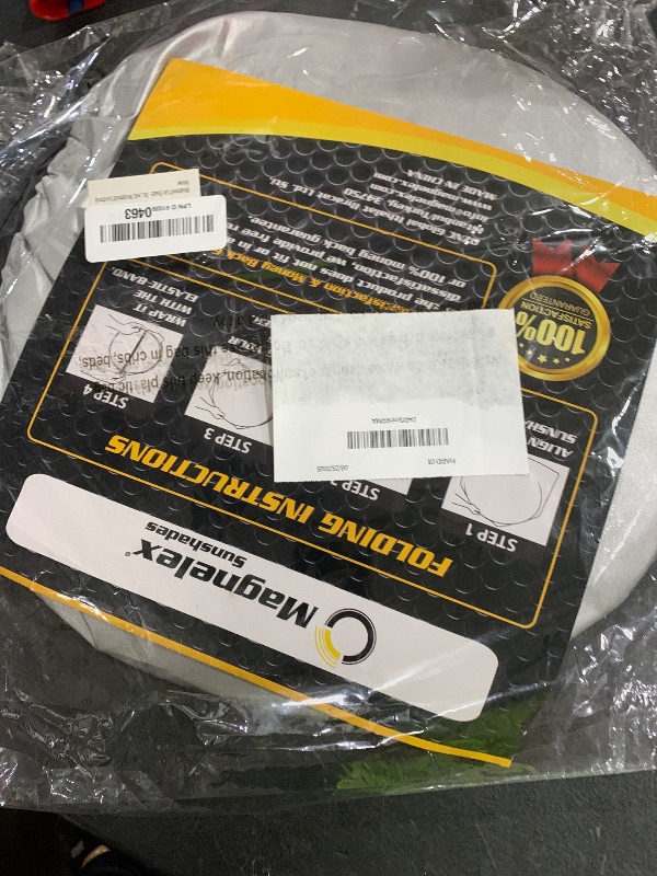Photo 1 of Magnelex Windshield Sun Shade - Reflective Fabric Blocks Sun and Keeps Your Vehicle Cool, Foldable Sun Shield for Car Sunshade