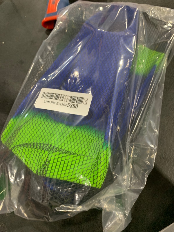 Photo 1 of Kids Swim Fins, Short Fins Swimming Flippers for Lap Swimming Training and Diving, Size Suitable Beginners Kids Girls Boys Adults XS