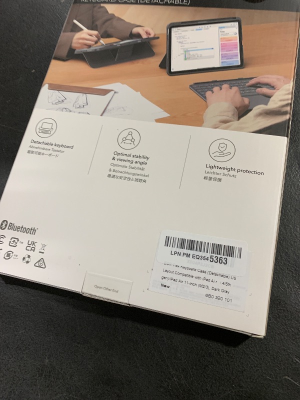 Photo 1 of ESR iPad Air 11" (M3/M2) & 5th/4th Gen Flex Keyboard Case, Ultra-Light Magnetic Detachable Keyboard with Writing/Viewing Modes, Larger Precision Trackpad, Dark Gray