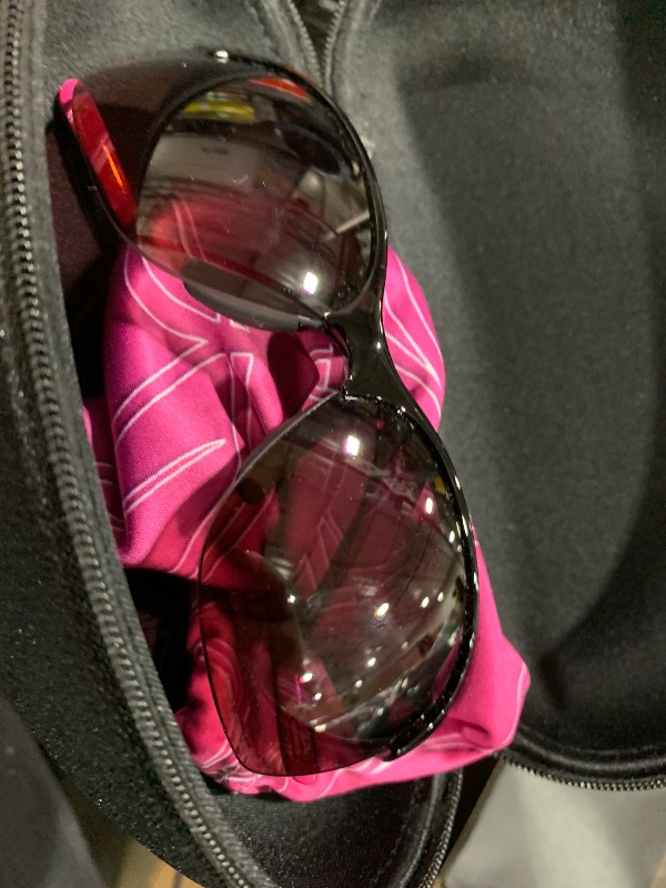 Photo 1 of Oakley Womens OO9191 Unstoppable Rectangular Sunglasses, Polished Black/Rose Gradient Polarized, 65 mm