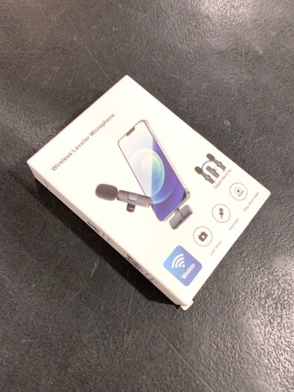 Photo 1 of Professional Wireless Lavalier Lapel Microphone for iPhone, iPad, mini Video Recording Mic forInterview Video Podcast Vlog YouTube&Livestream, Noise Reduction, Plug &Play