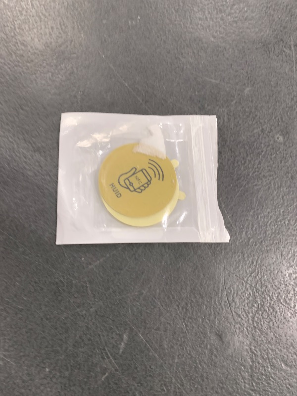Photo 1 of 13.56 MHz UID Writable Rewritable Clone IC Smart Keychain, RFID Blank Sticker for Access Control Key Sticker Rewritable Compatible with MIFARE Classic 1K (2 PCS)
