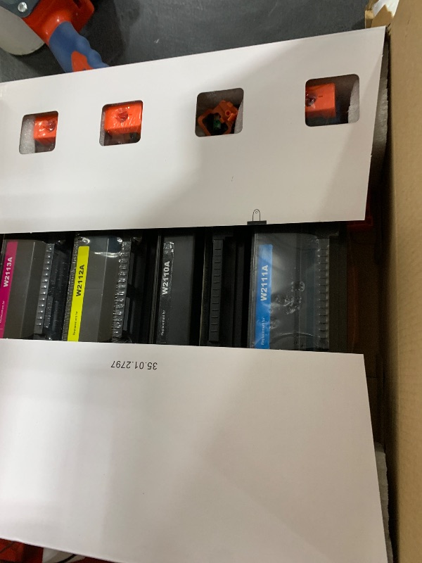 Photo 1 of 206A Toner Cartridges 4 Pack (with Chip) Compatible Replacement for HP 206A 206X for Color Laserjet Pro MFP M283fdw M283cdw M283fdn M282nw Pro M255dw M255nw M283 M255 Printer W2110A W2110X High Yield