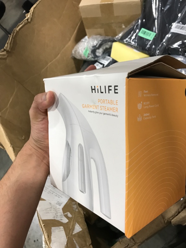 Photo 1 of HiLIFE Steamer for Clothes, Portable Handheld Design, 240ml Big Capacity, 700W, Strong Penetrating Steam, Removes Wrinkle, for Home, Office and Travel(ONLY FOR 120V)(Green)