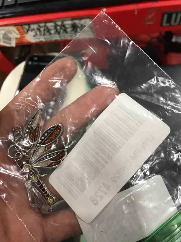 Photo 1 of PRETYZOOM 1PC Dragonfly Keychain, Alloy Dragonfly Keychain with Rhinestone, Charms Pendants for Bags Purse Jewellery Women