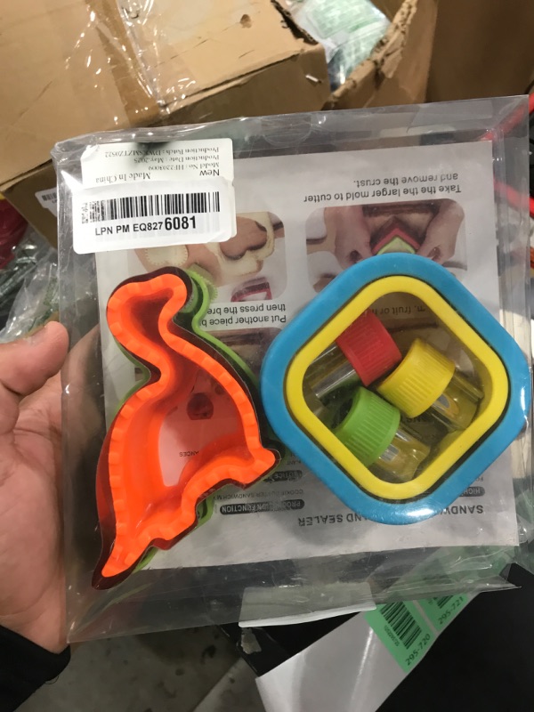 Photo 1 of HINZER 8 Pcs Sandwich Cutter Maker, Bear Mouse Unicorn Star Shape Sandwich Cutters for Kids Lunch, Bread Decruster Sandwiches Cruster Fruit Cutters Cookie Mold for Boys Girls Bento Box