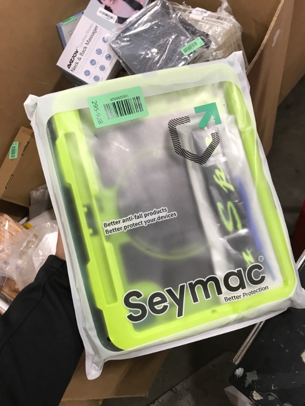 Photo 1 of SEYMAC for iPad Pro 11 Inch Case 2024 (M4), Heavy Duty Shockproof Protective Case with Screen Protector, 360° Rotating Stand, Hand/Shoulder Strap and Pen Holder for iPad Pro 11 2024, Green