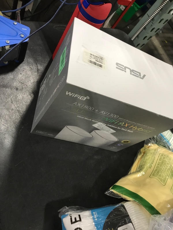 Photo 1 of ASUS ZenWiFi AX Hybrid Powerline Mesh WiFi6 System (XP4) 2PK - Whole Home Coverage up to 5,500 Sq.Ft. & 6+ Rooms for Thick Walls, AiMesh, Free Lifetime Security, Easy Setup, HomePlug AV2 MIMO Standard