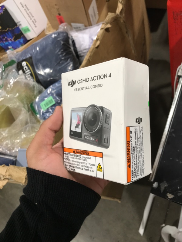 Photo 1 of DJI Osmo Action 4 Essential Combo, 4K/120fps Waterproof Action Camera with a 1/1.3-Inch Sensor, Stunning Low-Light Imaging,10-bit & D-Log M Color Performance, Long-Lasting 160 Mins, Outdoor Camera