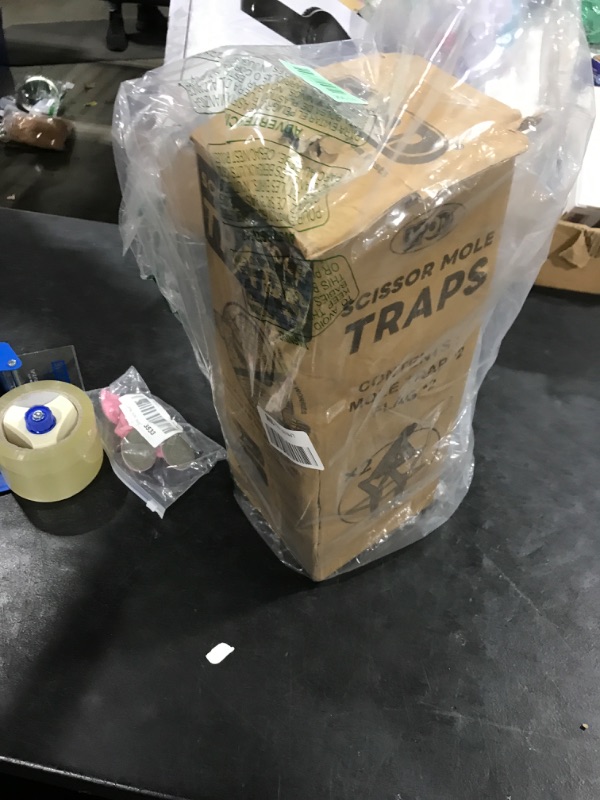 Photo 1 of Mole Traps 2 Pack, Scissor Mole Trap That Kill Best?Mole Traps for Lawns Ground?Easy Step Mole Eliminator?Black Coated
