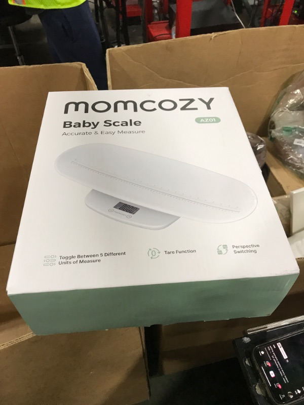 Photo 1 of Momcozy Baby Scale, Multi-Function Scale for Body Weight&Height Measurement, Large Capacity for Toddler&Children&Pet&Adult, Perspectives Switch, Removable Tray, 5 Units, Digital LED Screen, Auto-Off