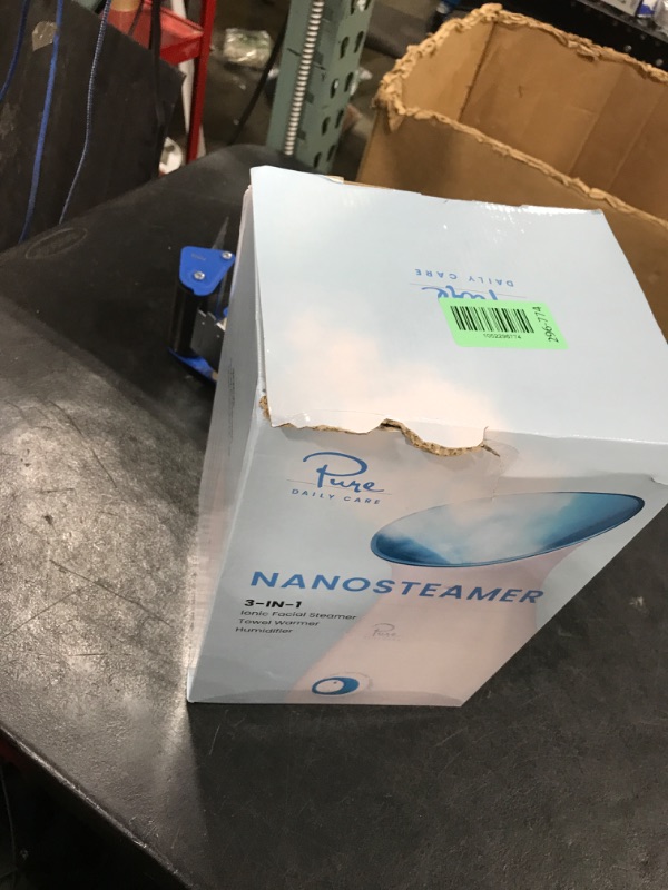 Photo 1 of Pure Daily Care NanoSteamer Large 3-in-1 Nano Ionic Facial Steamer with Precise Temp Control - Humidifier - Unclogs Pores - Blackheads - Spa Quality - Bonus 5 Piece Stainless Steel Skin Kit (Teal)