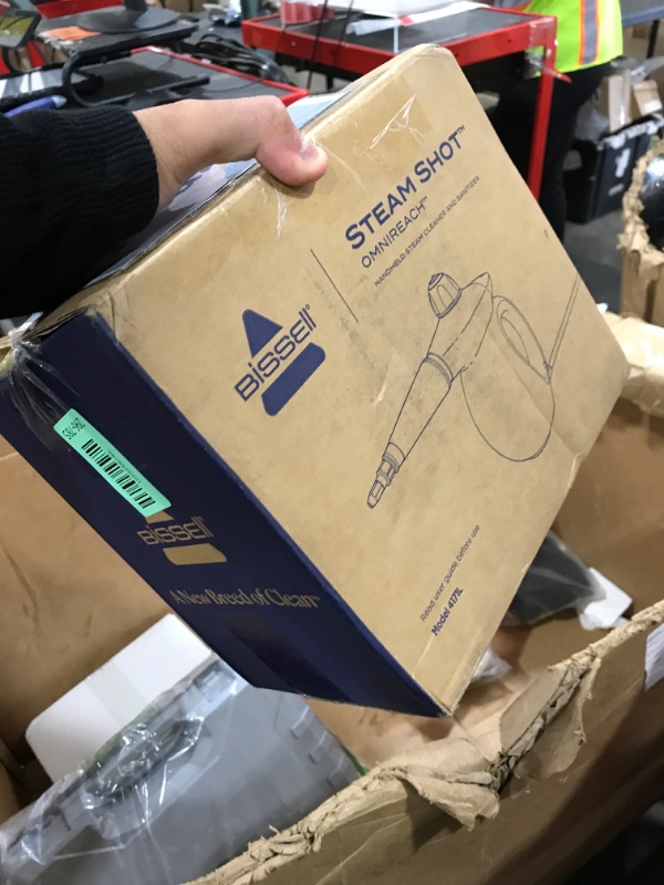Photo 1 of BISSELL® Steam Shot™ OmniReach handheld portable steam cleaner for tile, grout, windows, bathrooms, kitchens, fabric steaming tool