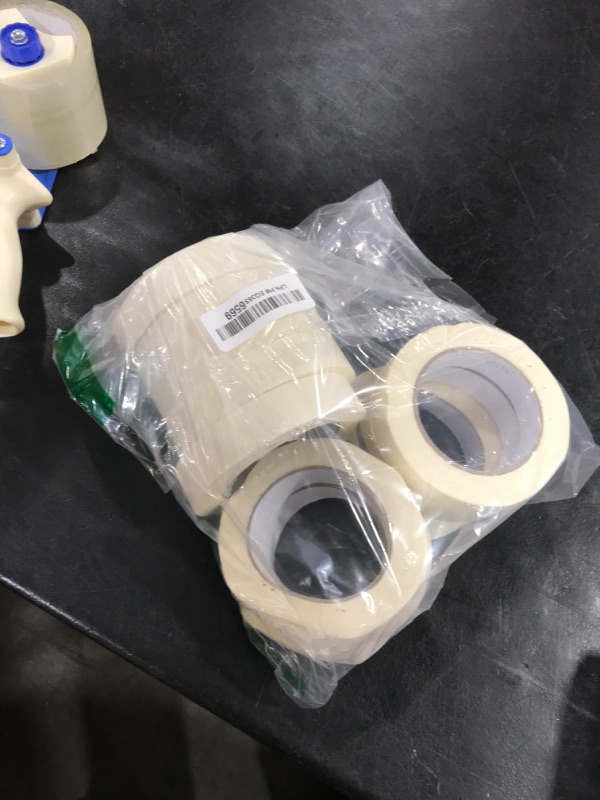 Photo 1 of Lichamp Masking Tape 1 inch, 10 Pack General Purpose Masking Tape Bulk Multipack for Basic Use, 1 inch x 55 Yards x 10 Rolls (550 Total Yards)