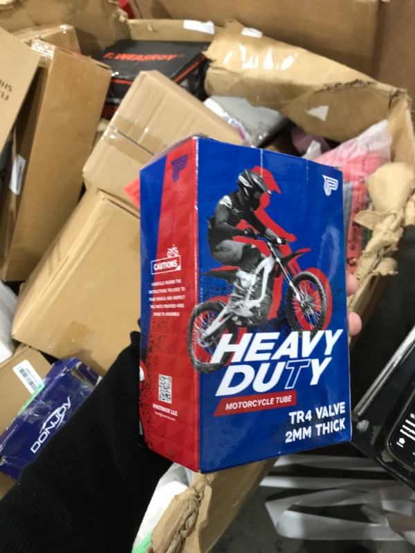 Photo 1 of 2.50/2.75-14 (60/100-14) Heavy Duty Inner Tube – 2mm Reinforced Butyl, TR4 Straight Valve – Fits Apollo, SSR, Thumpstar, Yamaha PW80, Honda CRF70, Pit & Mini Dirt Bikes