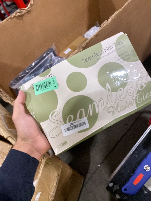 Photo 1 of 100PCS Elastic Hair Ties, Seamless Hair Band, Ponytail Holder No Crease Damage, Cotton Bands, Hair Scrunchies for Thick Thin Hair, Hair Accessories for Women